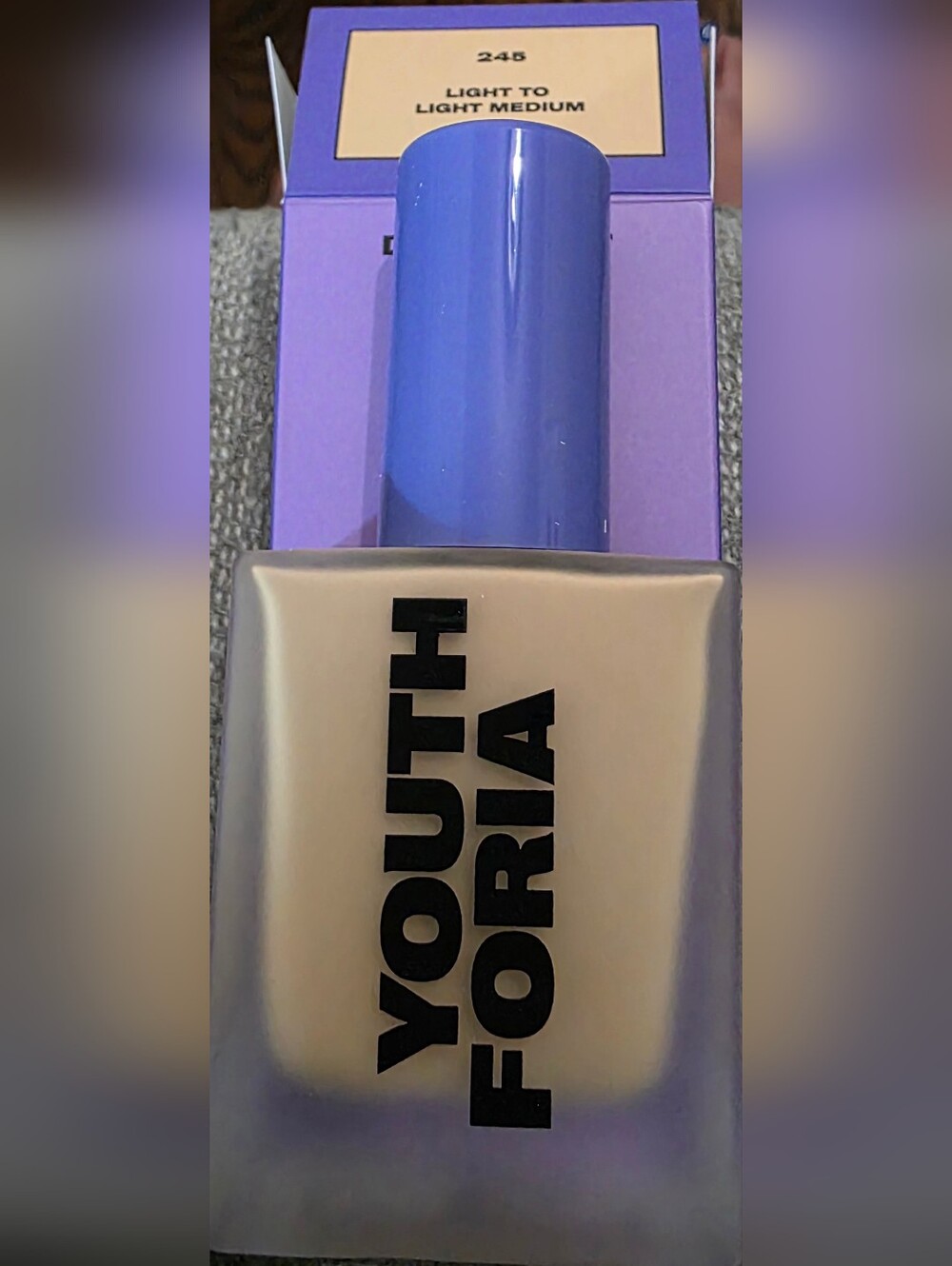 New YOUTHFORIA Liquid Foundation - Light to Light Medium (Shade 245)